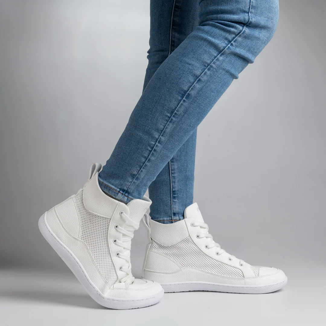 Rutsu Breeze Barefoot Sneakers High White - Image 4