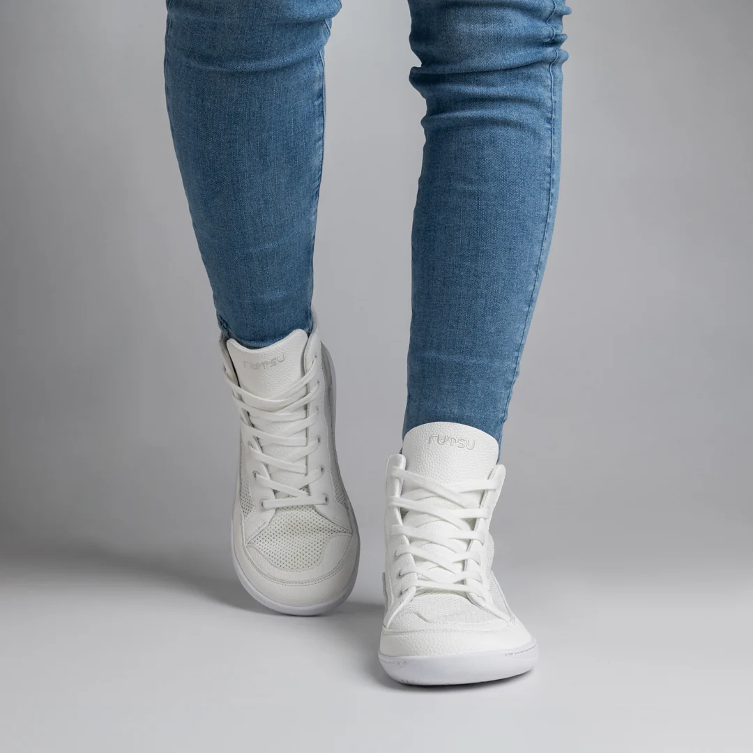 Rutsu Breeze Barefoot Sneakers High White - Image 6