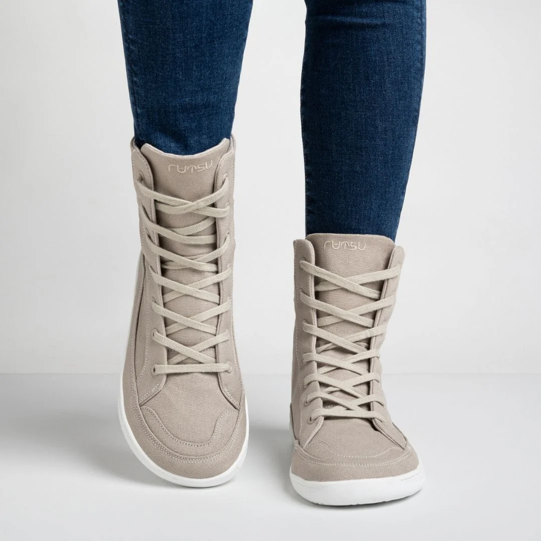 Rutsu Original Barefoot Sneakers Extra-High Gray - Image 4