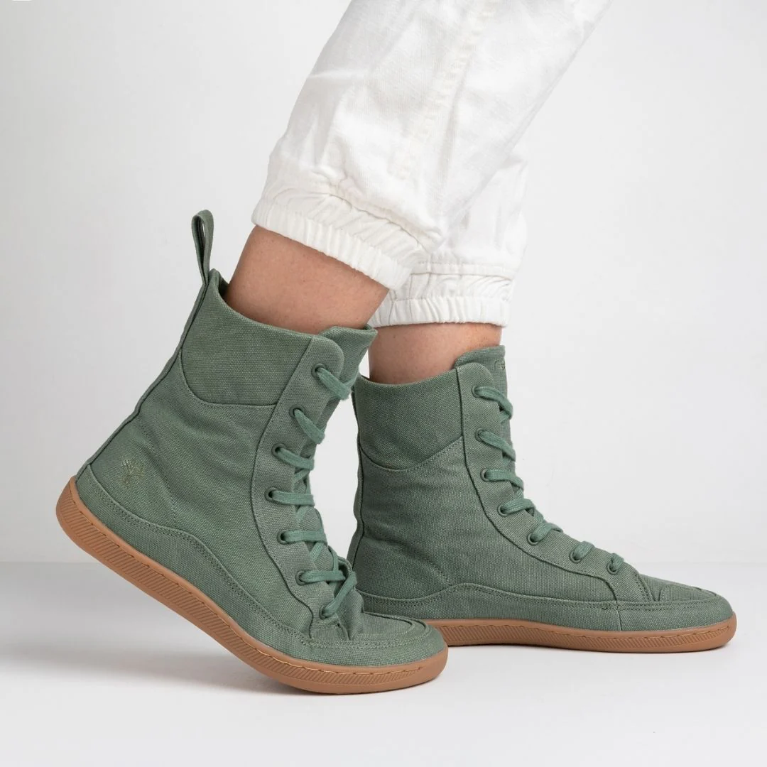 Rutsu Original Barefoot Sneakers Extra-High Green - Image 5
