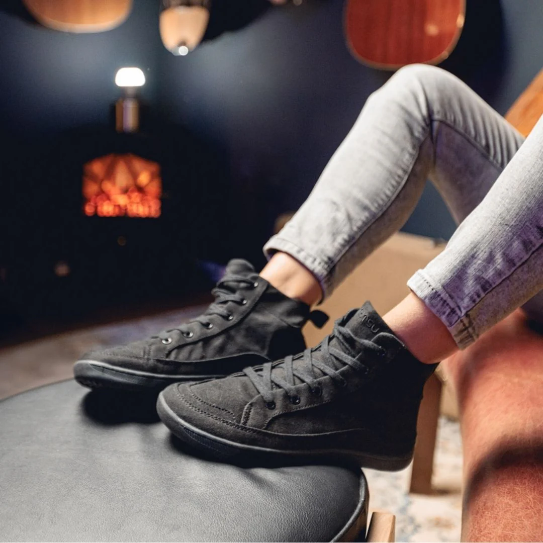 Rutsu Original Barefoot Sneakers High Black - Image 7