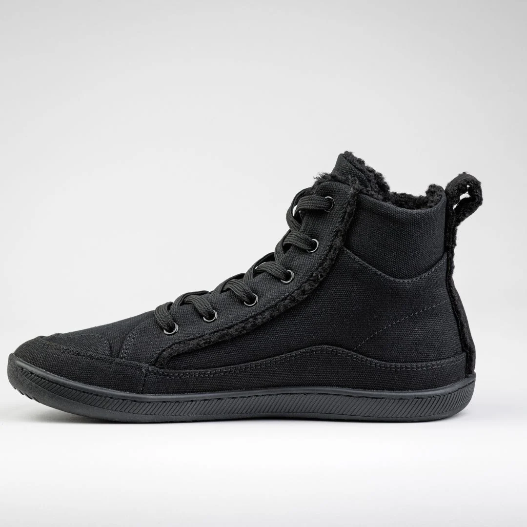 Rutsu Original Barefoot Sneakers High Black Fur - Image 7