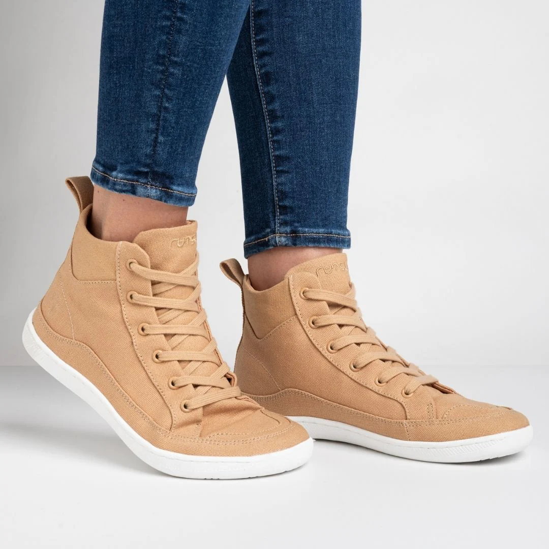 Rutsu Original Barefoot Sneakers High Camel - Image 4