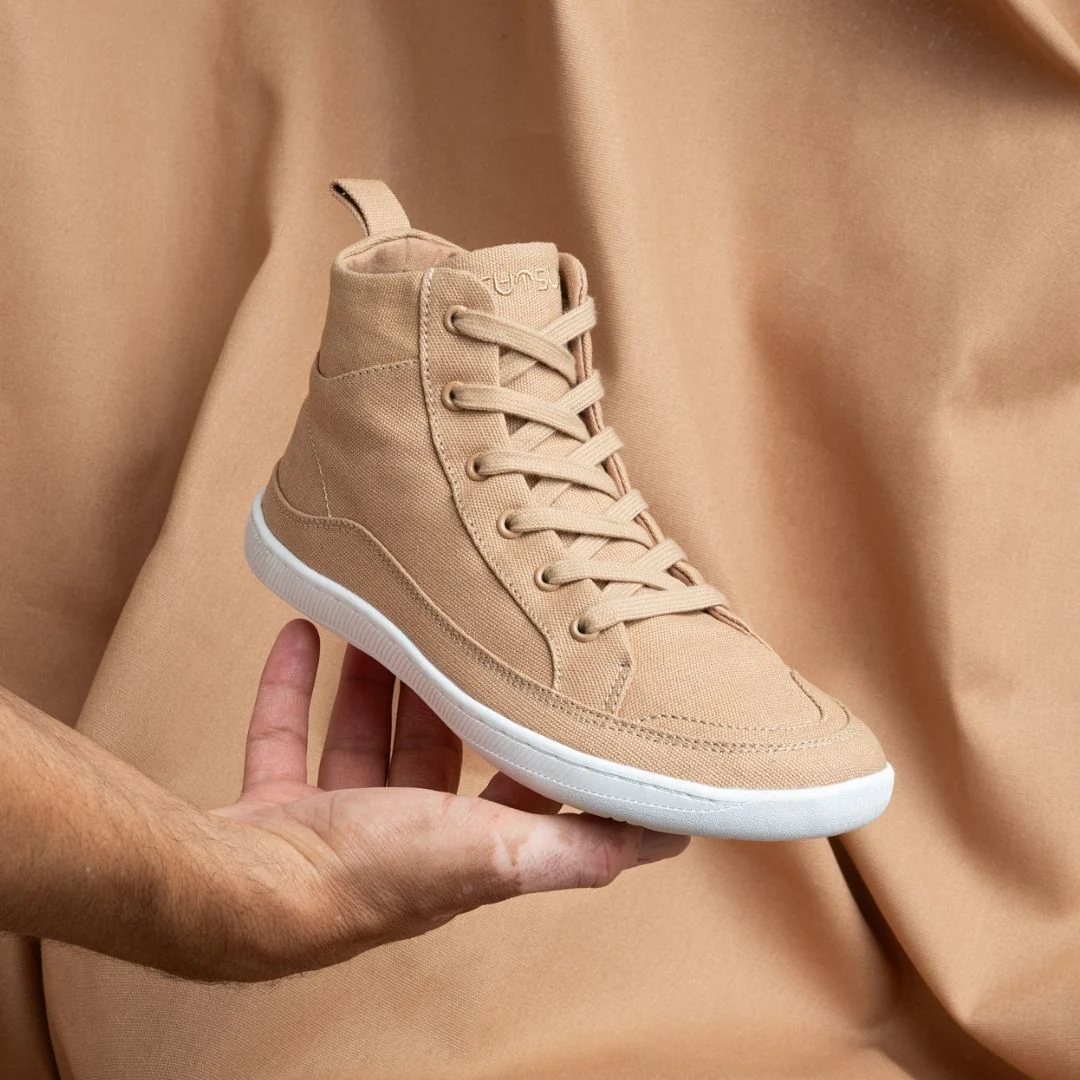 Rutsu Original Barefoot Sneakers High Camel - Image 6