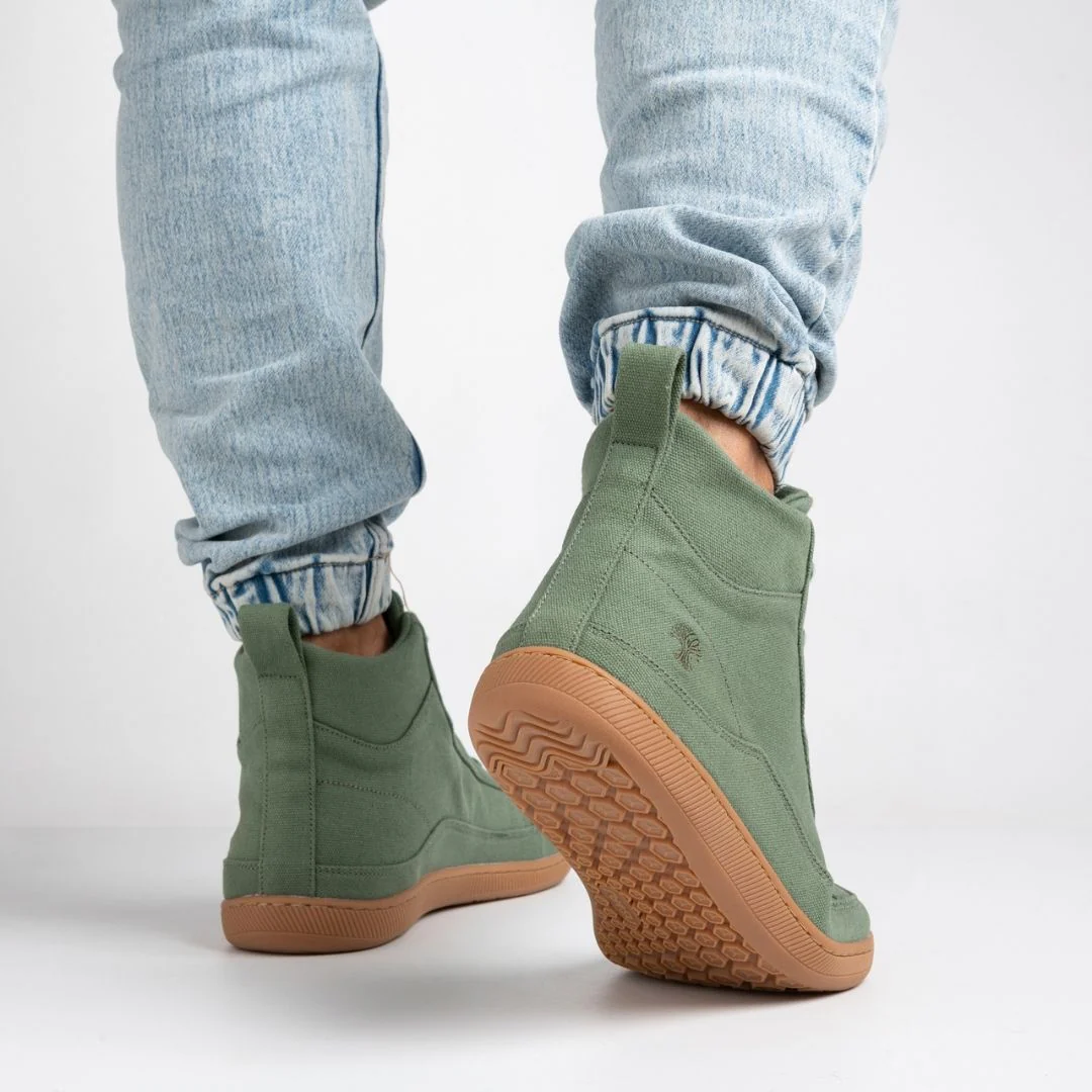 Rutsu Original Barefoot Sneakers High Green - Image 4