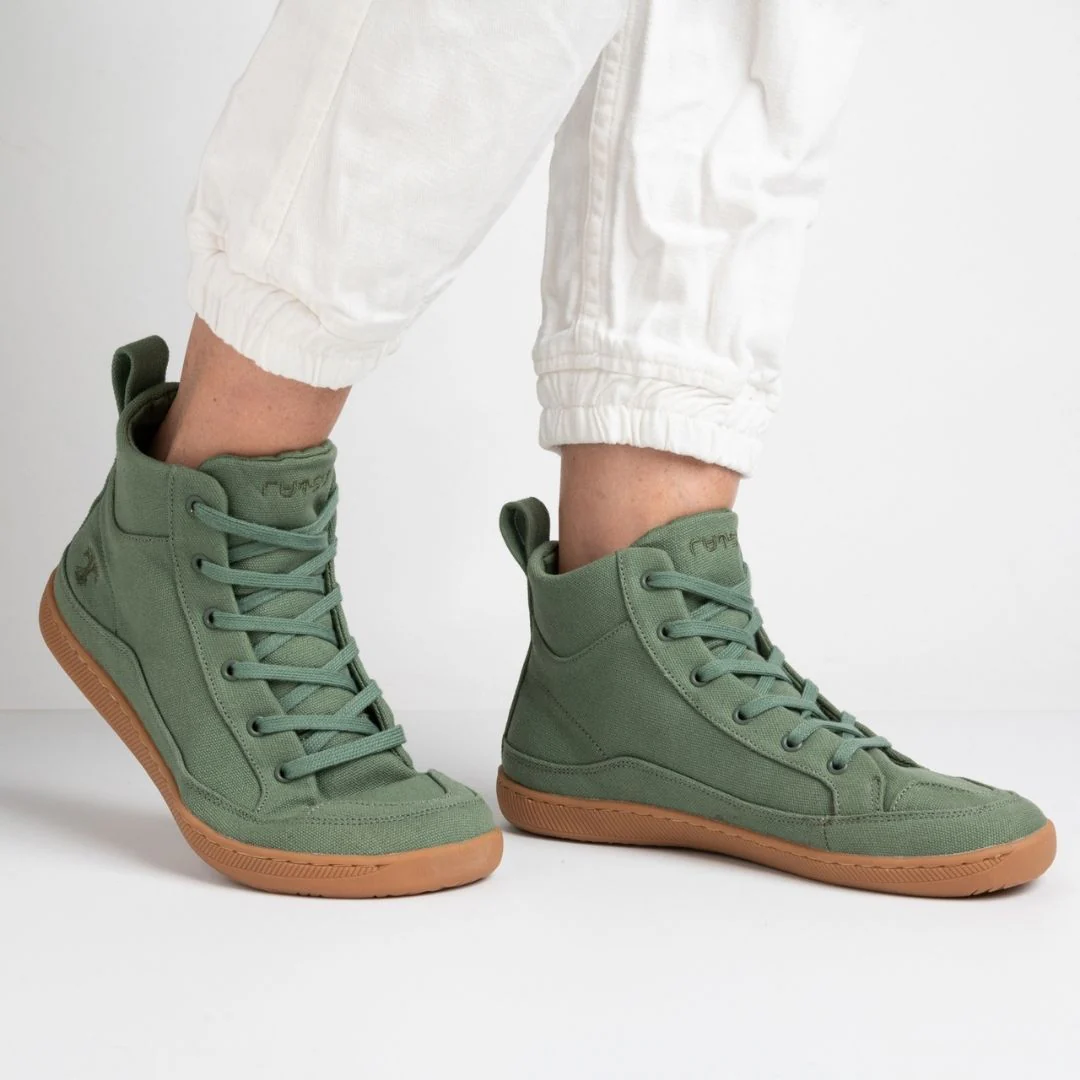 Rutsu Original Barefoot Sneakers High Green - Image 5