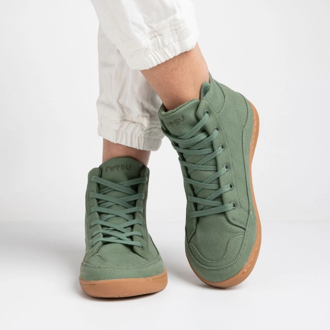 Rutsu Original Barefoot Sneakers High Green - Image 6
