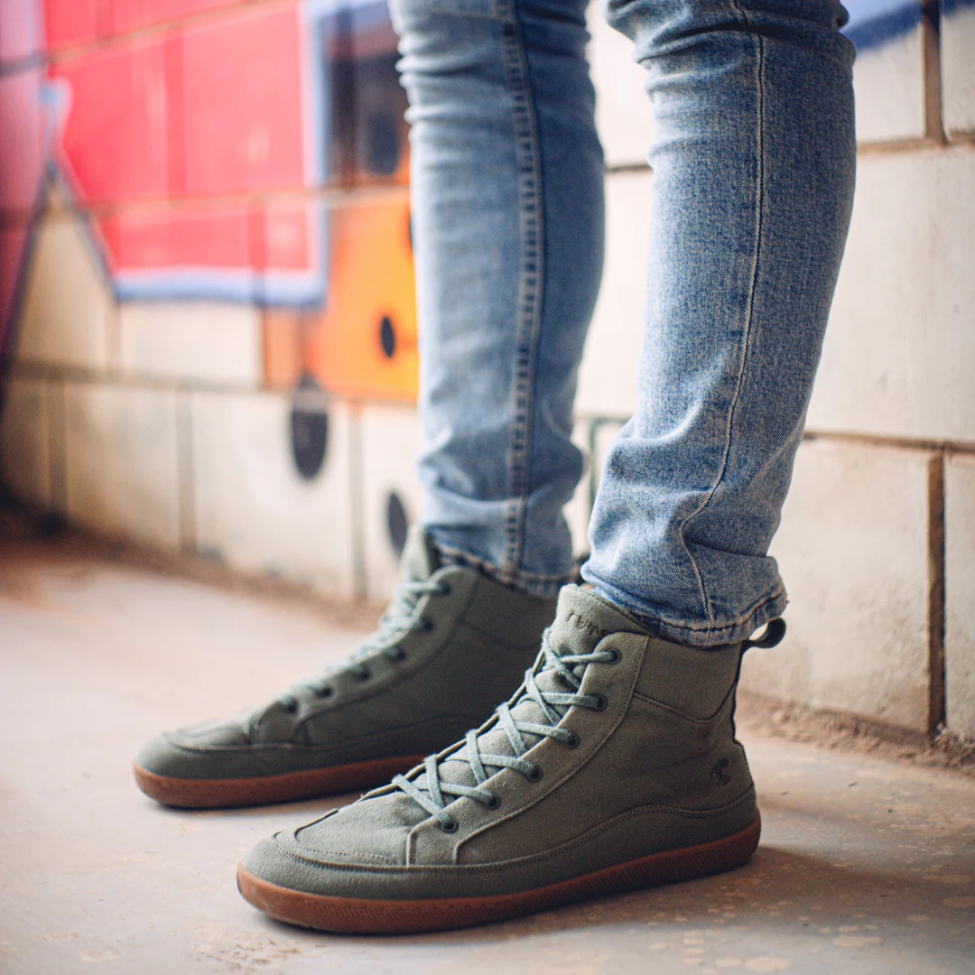 Rutsu Original Barefoot Sneakers High Green - Image 8
