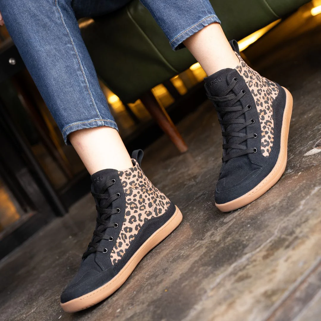 Rutsu Original Barefoot Sneakers High Leopard - Image 6