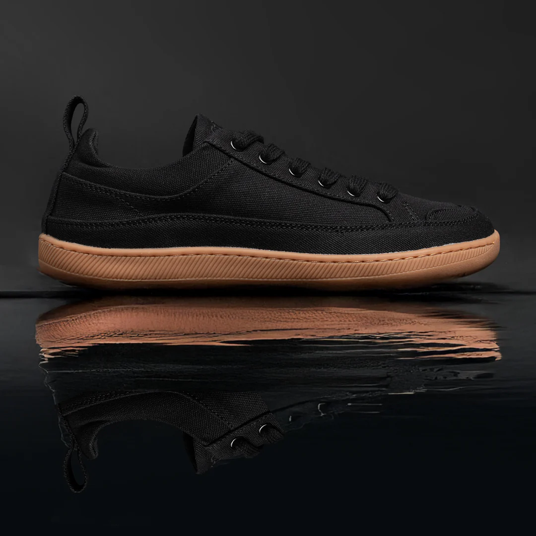 Rutsu Original Barefoot Sneakers Low Black & Gum - Image 5