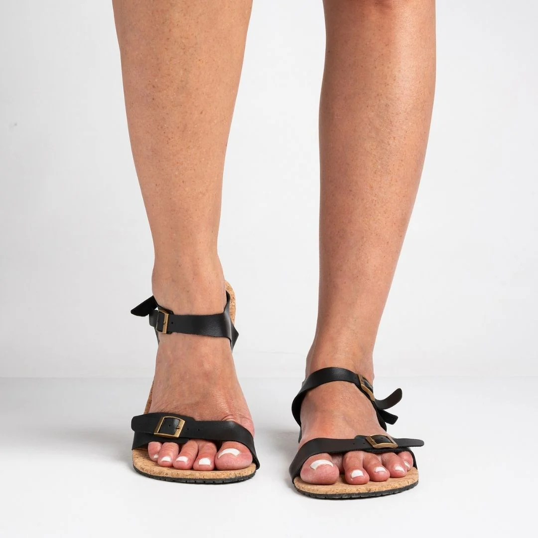 Rutsu Skin.01 Leather Barefoot Sandals Black - Image 4