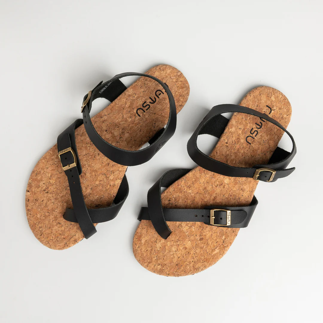 Rutsu Skin.02 Vegan Barefoot Sandals Black - Image 4