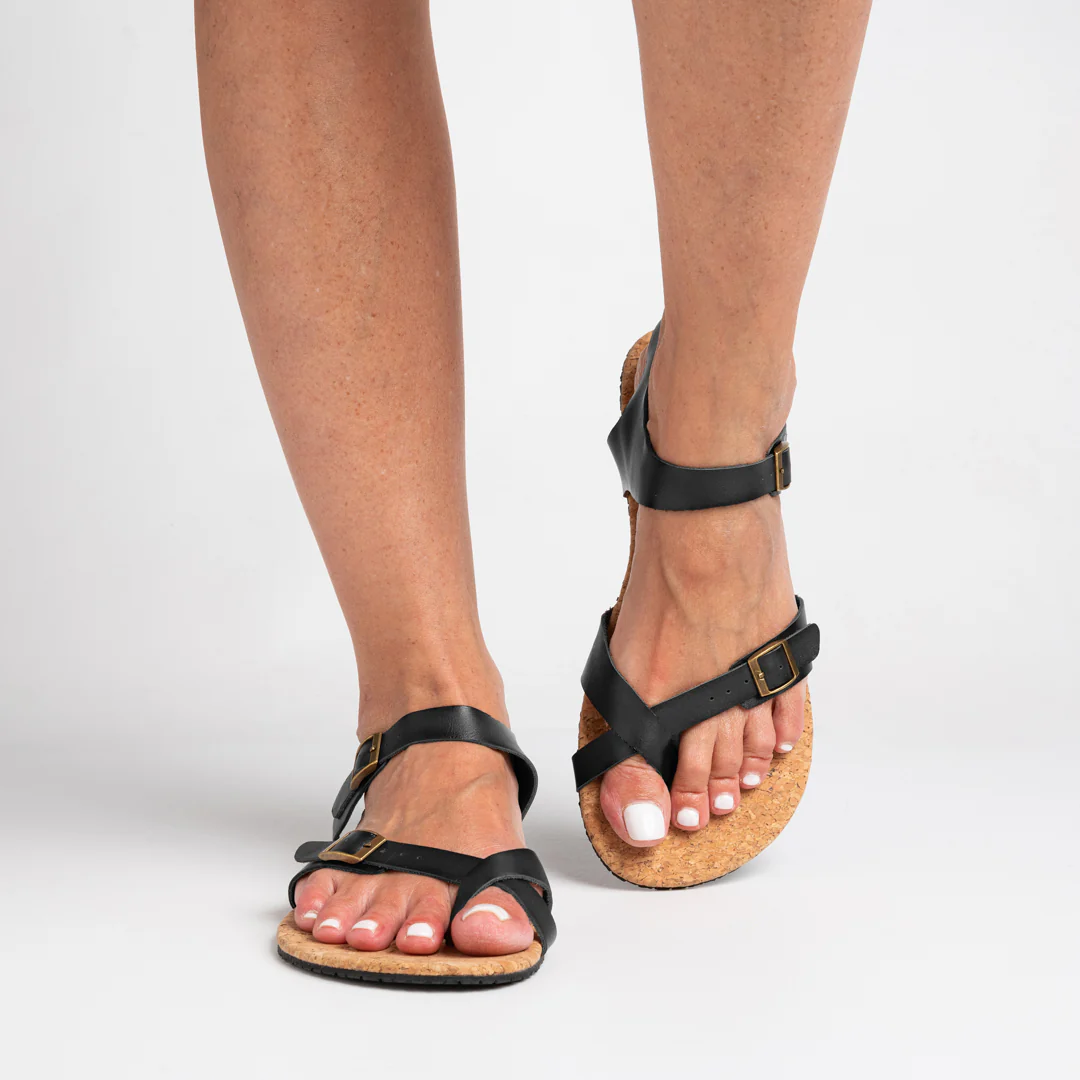Rutsu Skin.02 Vegan Barefoot Sandals Black - Image 5