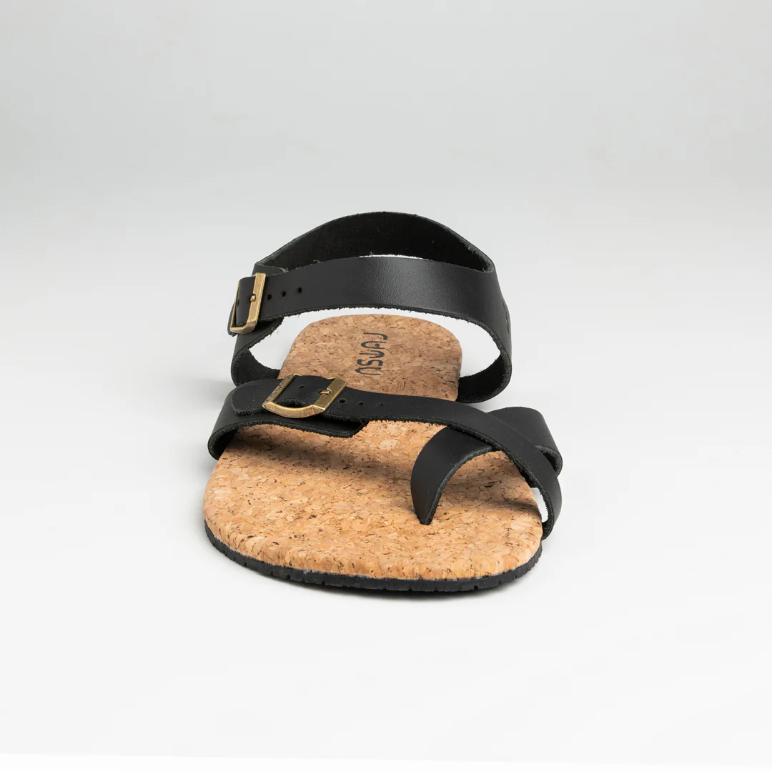 Rutsu Skin.02 Vegan Barefoot Sandals Black - Image 7
