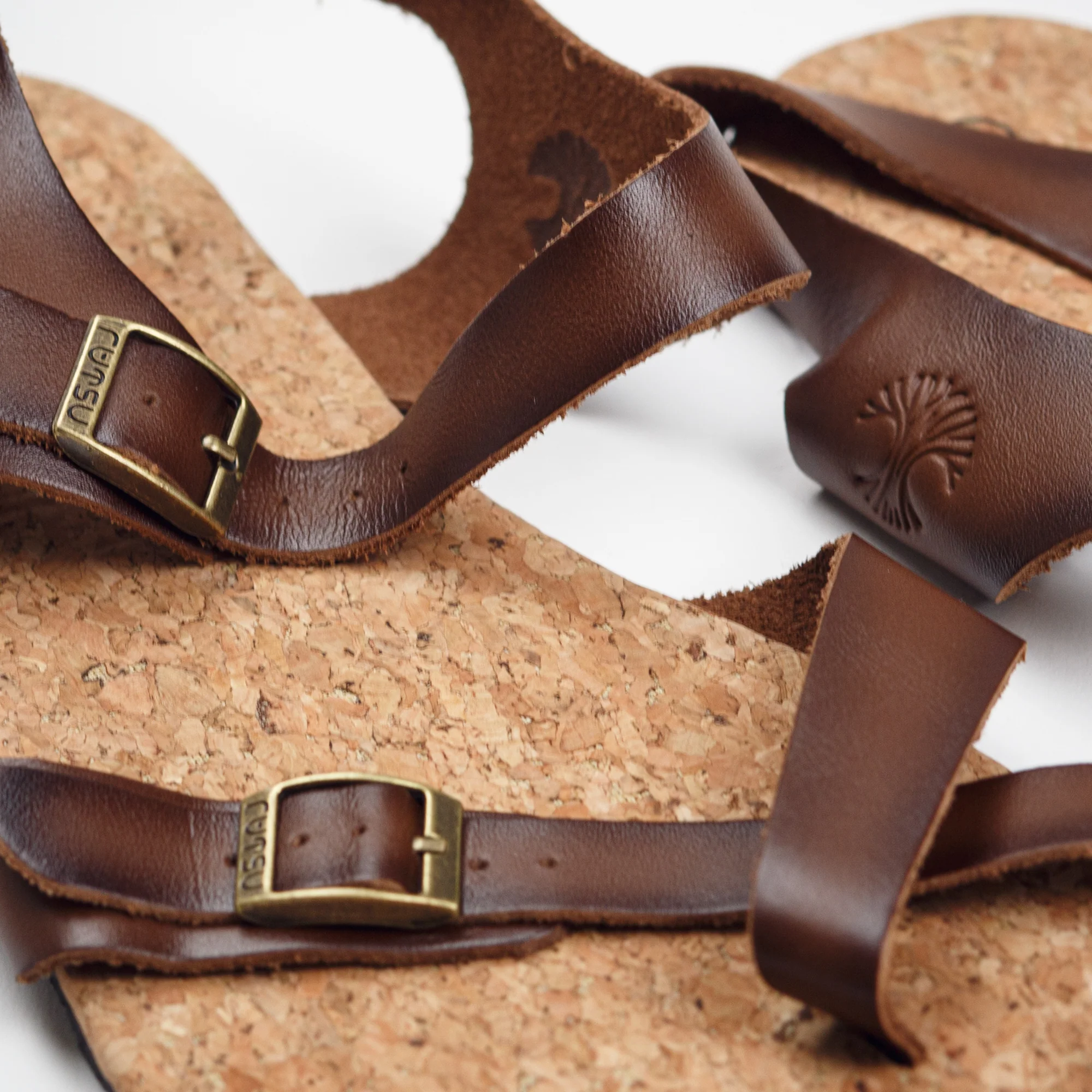 Rutsu Skin.02 Vegan Barefoot Sandals Brown - Image 7